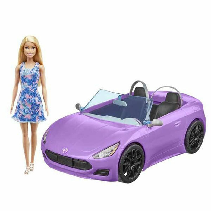 Nukke Barbie And Her Purple Convertible