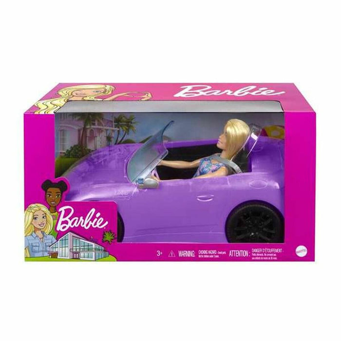 Nukke Barbie And Her Purple Convertible