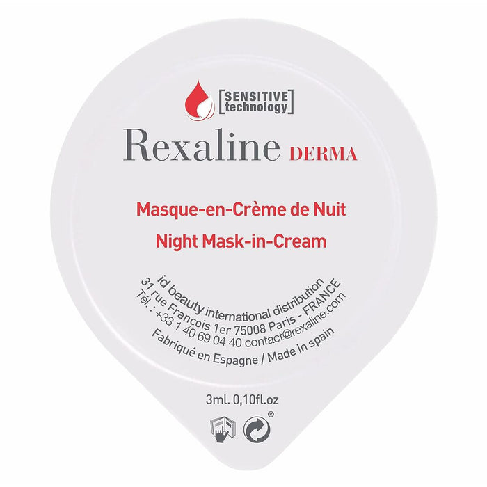 Moisturising Overnight Mask Rexaline Derma 3 ml x 6 herkkä iho
