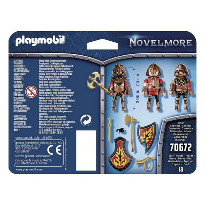Hahmosetti Novelmore Fire Knigths Playmobil 70672 (18 pcs)