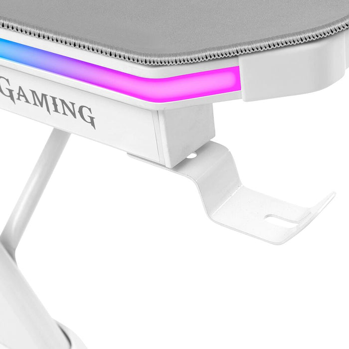 Työpöytä Mars Gaming MGDXLRGBW LED RGB Valkoinen Teräs 160 x 60 cm