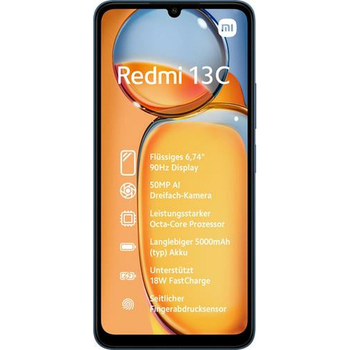 Älypuhelimet Xiaomi XIAREDMI13C128BL ARM Cortex-A55 MediaTek Helio G85 6 GB RAM 128 GB Sininen Laivastonsininen