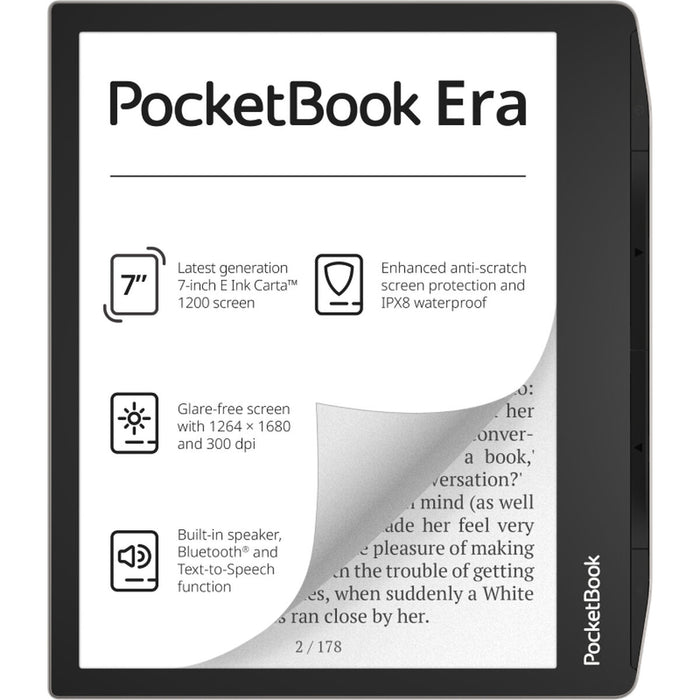 E-lukulaite PocketBook 700 Era Silver Monivärinen Musta/Hopeinen 16 GB 7"