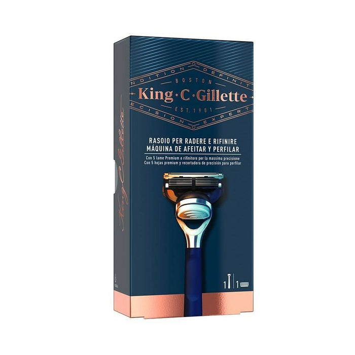 Käsikäyttöinen partakone King C Gillette Gillette King Sininen