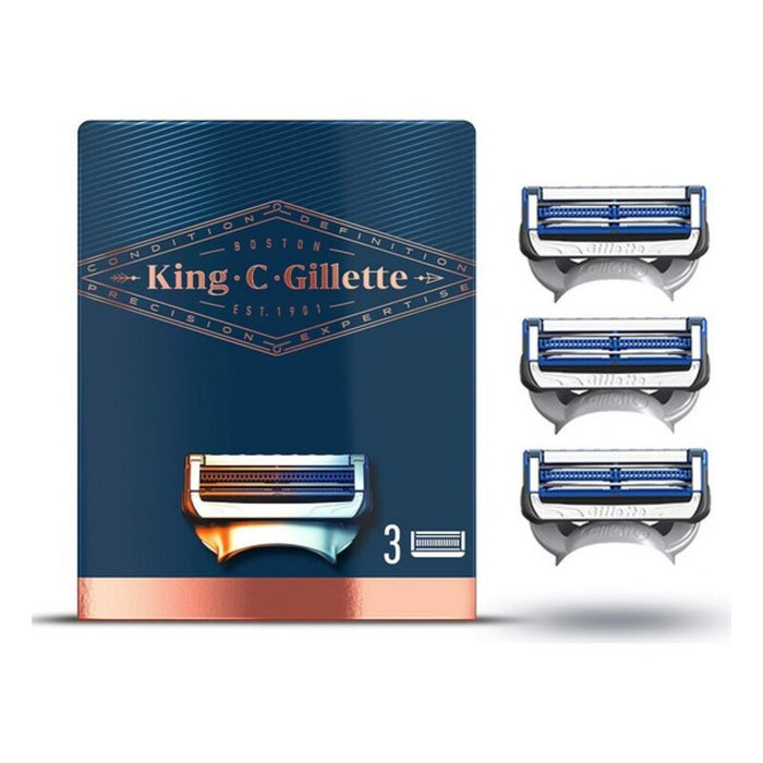 Partakoneen lisäterät King C Gillette Gillette King (3 uds)