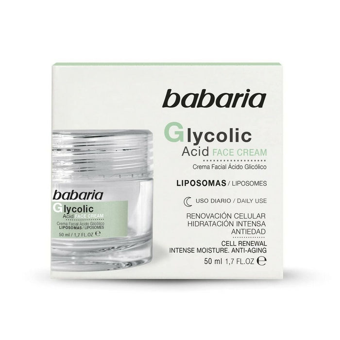Uudistava voide Babaria Glycolic Acid Glykolihapolla 50 ml