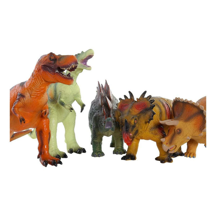 Dinosaurus DKD Home Decor 6 osaa 48 x 23 x 34,5 cm Pehmeä