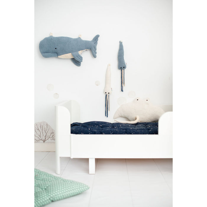 Pehmolelu Crochetts OCÉANO Sininen Valkoinen Mustekala Valas Paholaisrausku 29 x 84 x 29 cm 4 Kappaletta