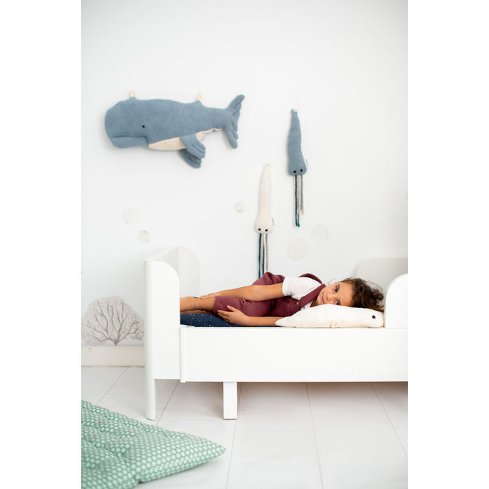 Pehmolelu Crochetts OCÉANO Sininen Valkoinen Mustekala Valas Paholaisrausku 29 x 84 x 29 cm 4 Kappaletta