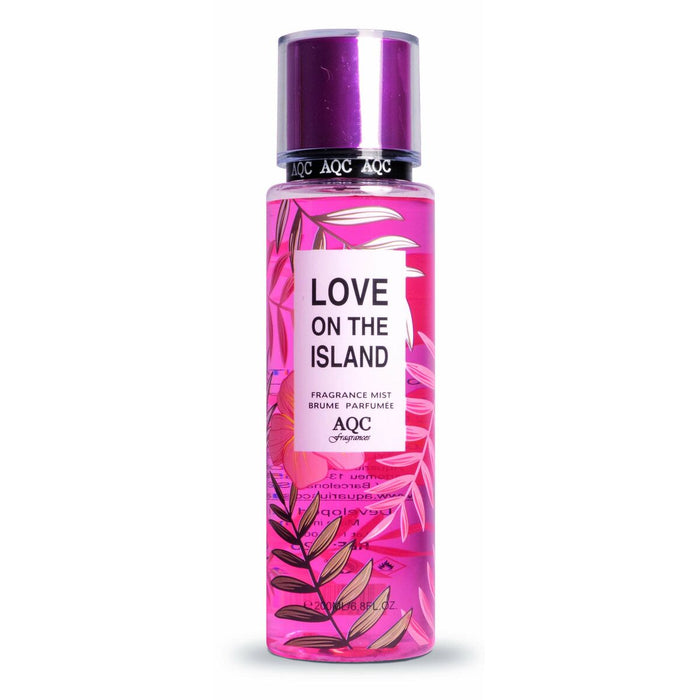 Vartalosuihke AQC Fragrances   Love on the island 200 ml