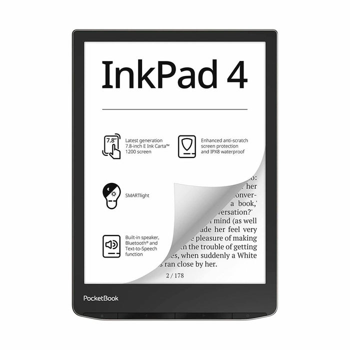 E-lukulaite PocketBook InkPad 4 PB743G Musta 32 GB