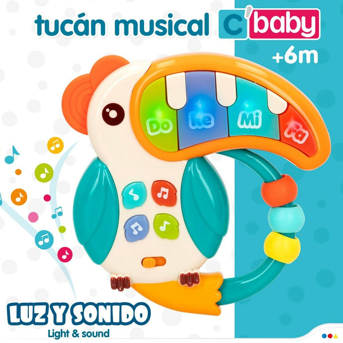 Musiikkihelistin Colorbaby Tucán 14,5 x 14,5 x 3 cm (6 osaa)