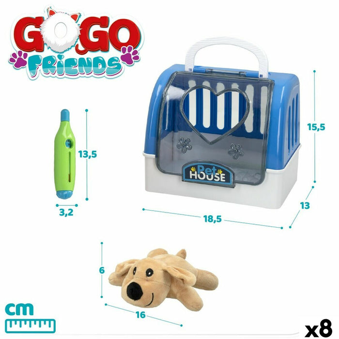 Plyysikankainen lemmikki GoGo Friends 18,5 x 15,5 x 13 cm (8 osaa)