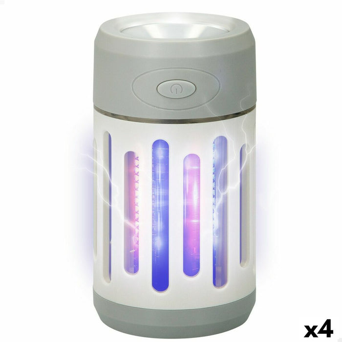 2-in-1 ladattava hyttyskarkotinlamppu LEDillä Aktive 7 x 13 x 7 cm (4 osaa)